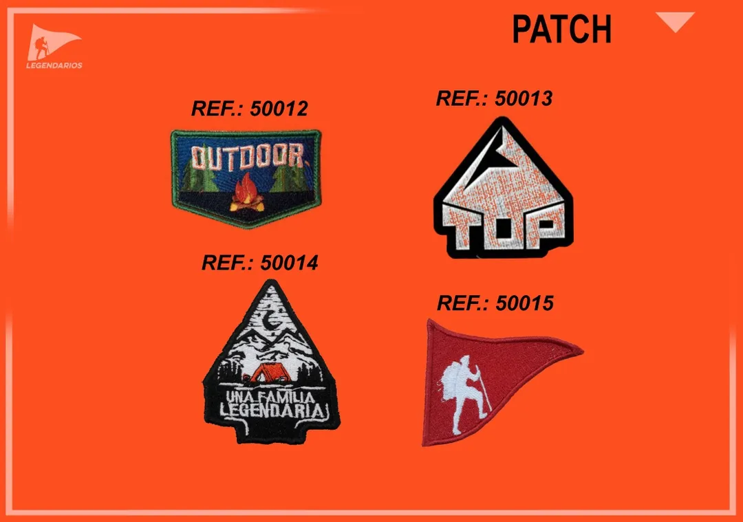 Patches Legendários (lote B — 4 modelos)