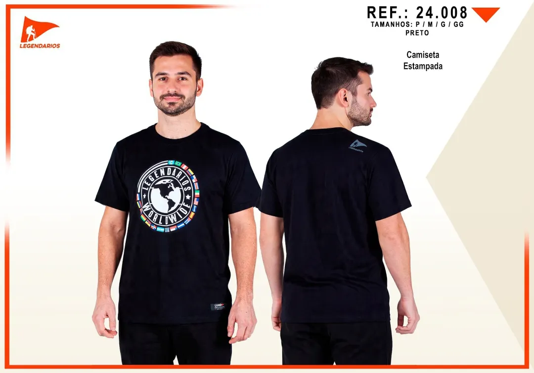 Camiseta Estampa Países
