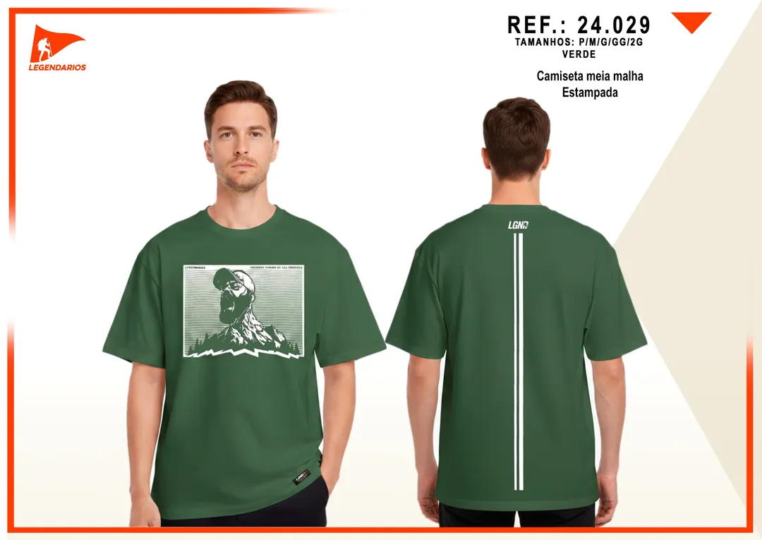 Camiseta Meia Malha — Verde