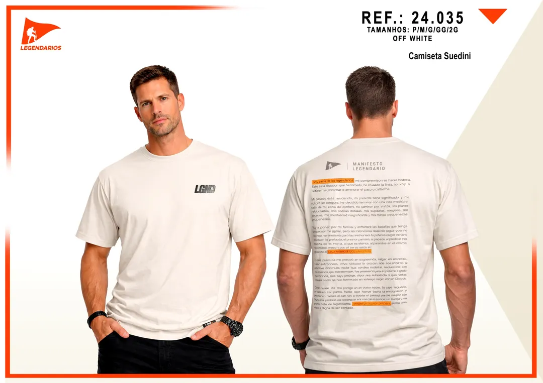 Camiseta Suedini — Off White