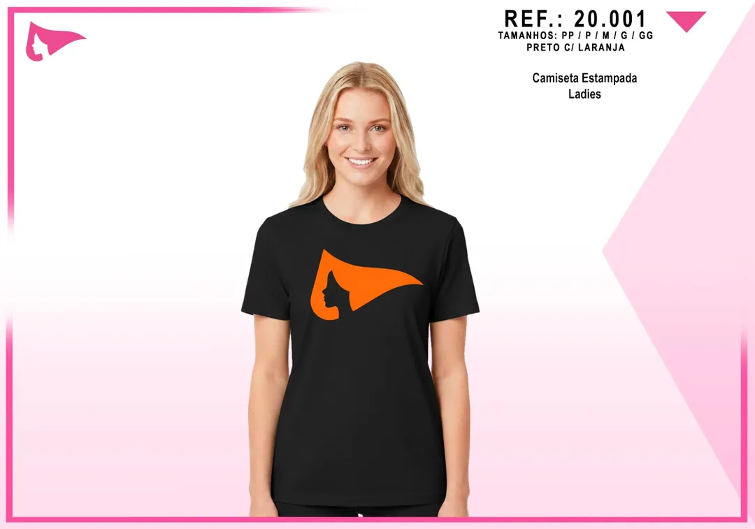 Camiseta Fem. Estampa Frente — Off White